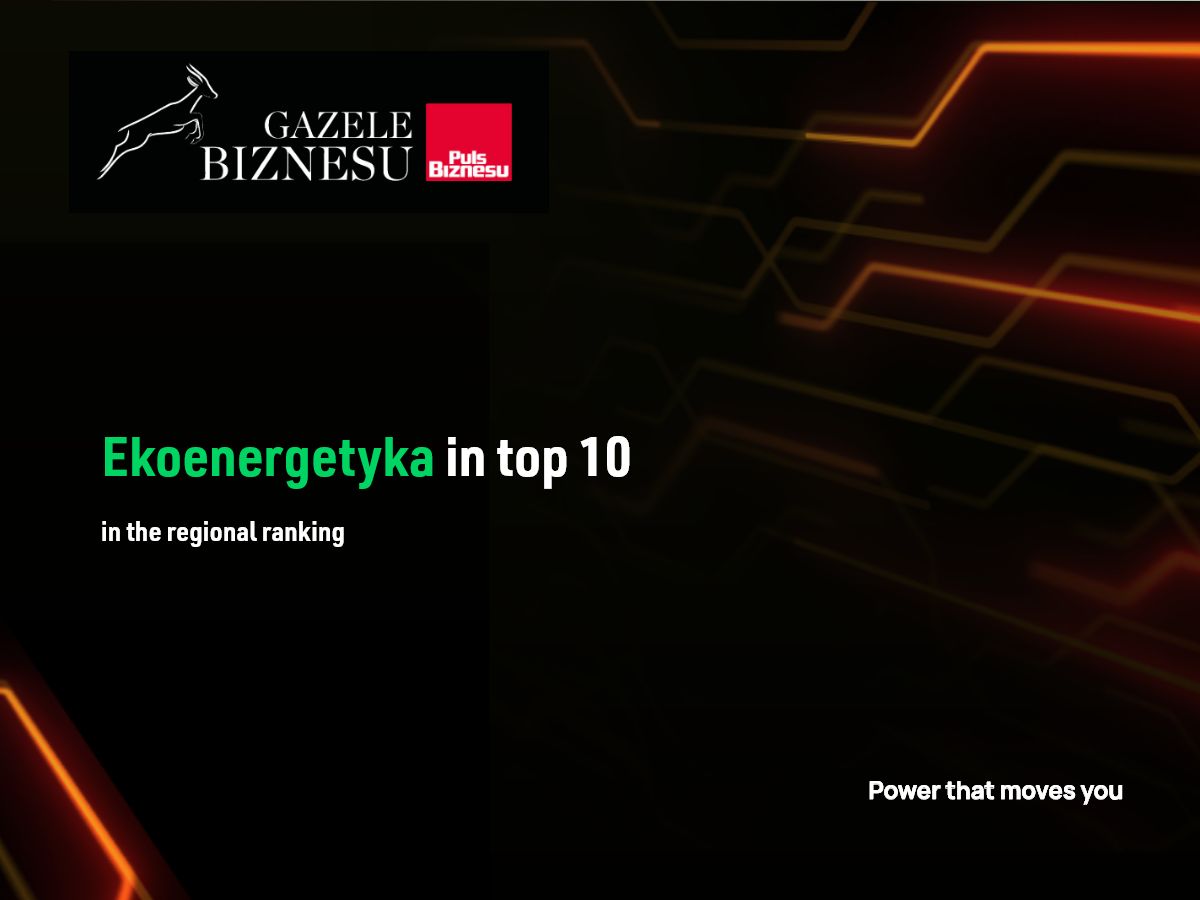ekoenergetyka business award 2021, Ekoenergetyka in top 10 in the regional ranking! Business Award 2021!