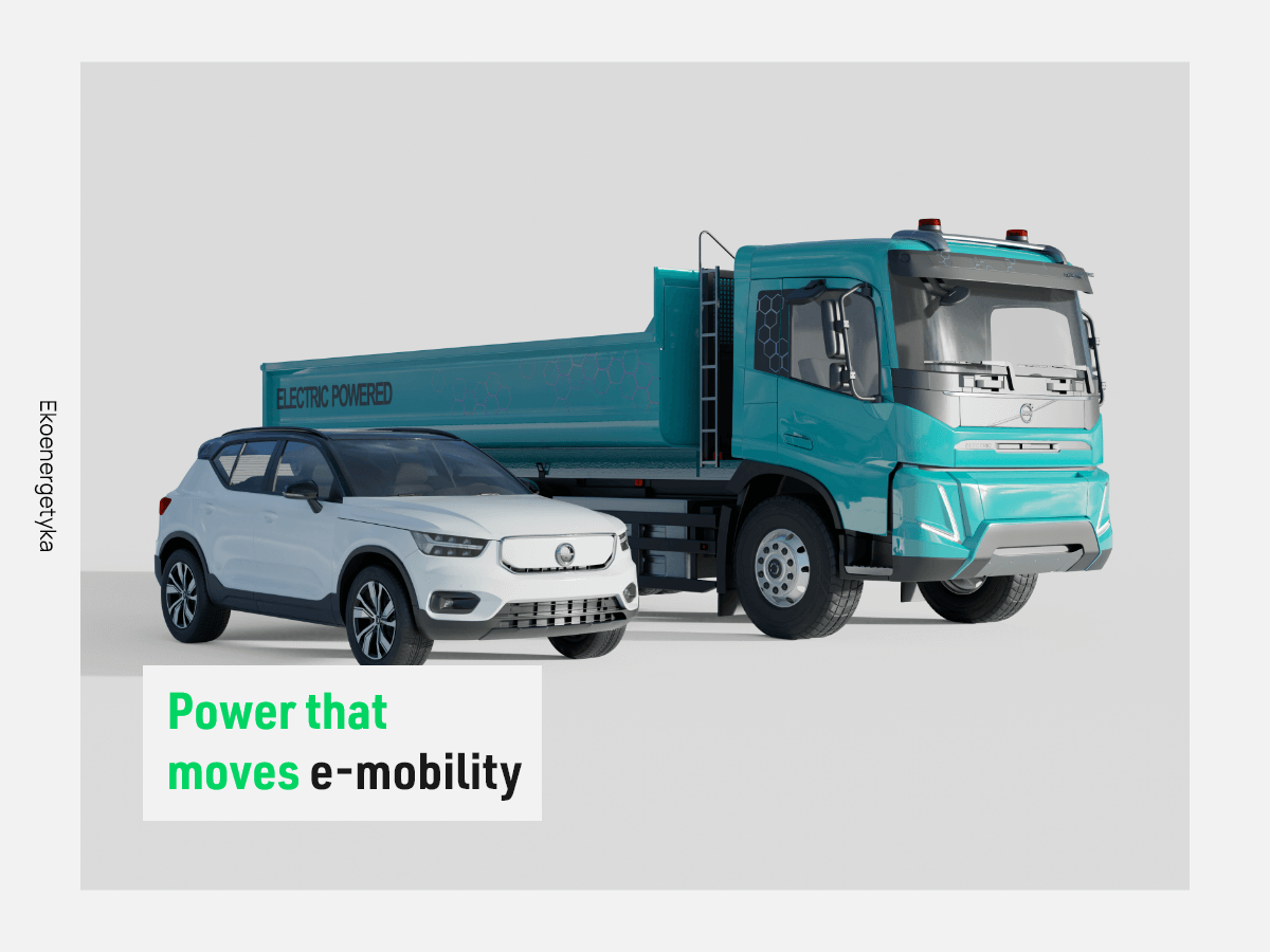 produkcja samochodów elektrycznych, Power that moves e-mobility &#8211; autobusy, samochody dostawcze i ciężarowe., Ekoenergetyka