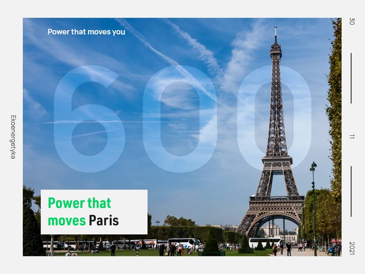 produkcja 600-setnej stacji dla paryża, Power that moves Paris &#8211; produkcja 600-setnej stacji dla Paryża!, Ekoenergetyka