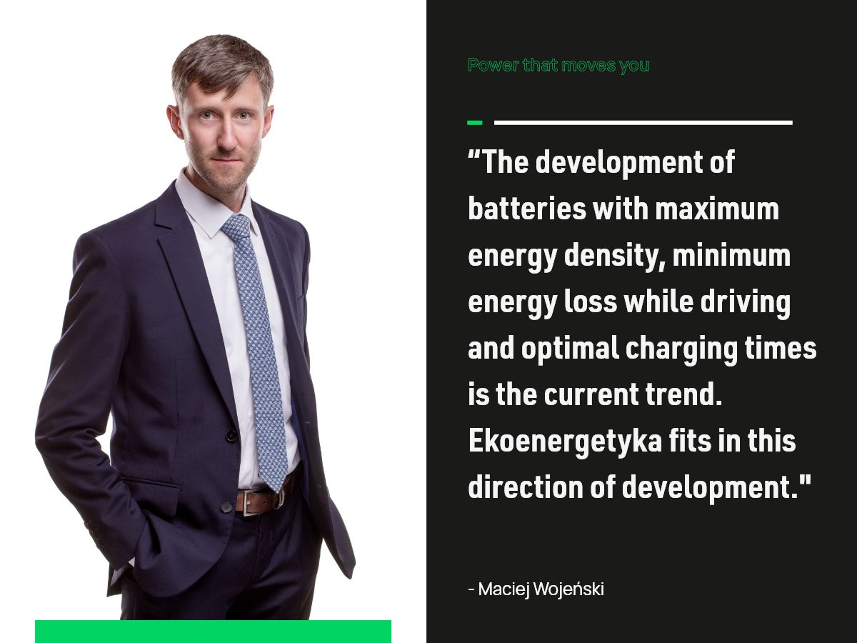 direction of development batteries, Ekoenergetyka fits in direction of development batteries.