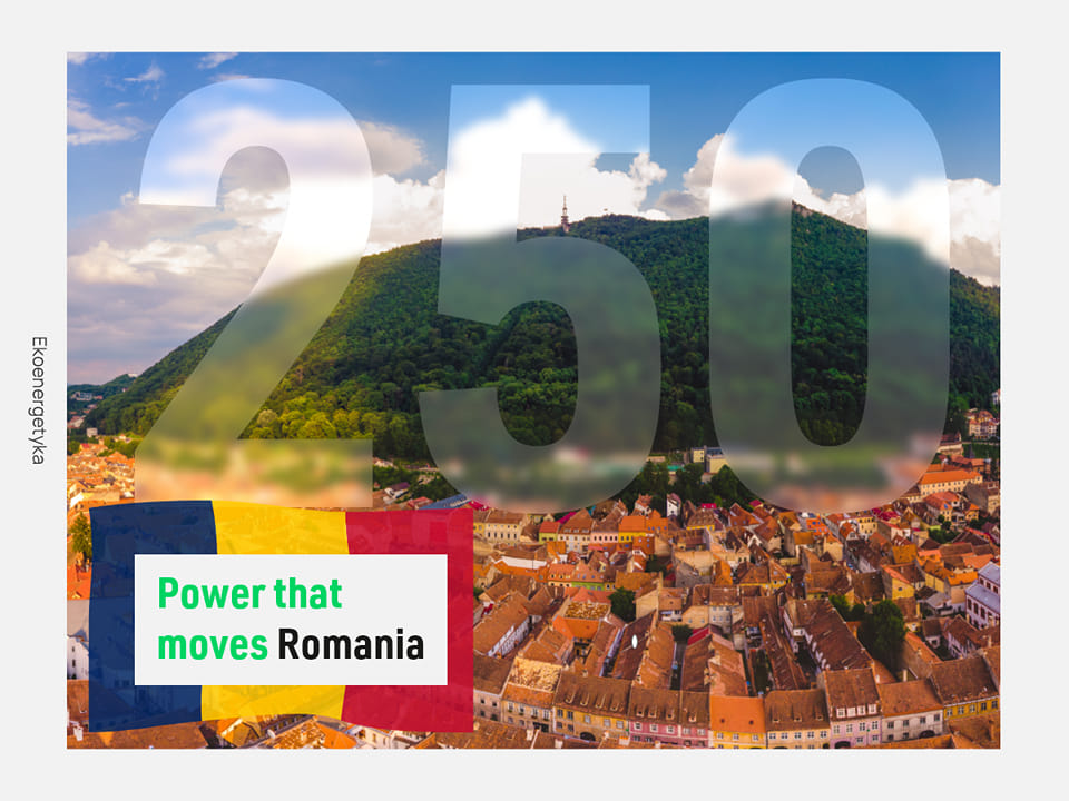 Power that moves Romania - over 250 stations., Power that moves Romania &#8211; over 250 stations, Ekoenergetyka