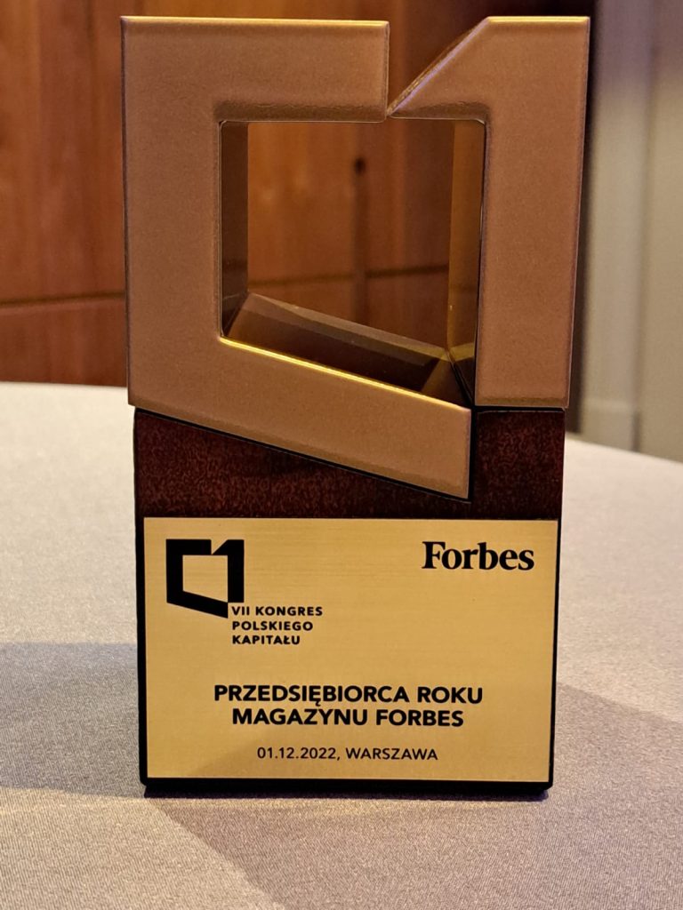 Entrepreneur of the year of Forbes Magazine - Bartosz Kubik, Ekoenergetyka